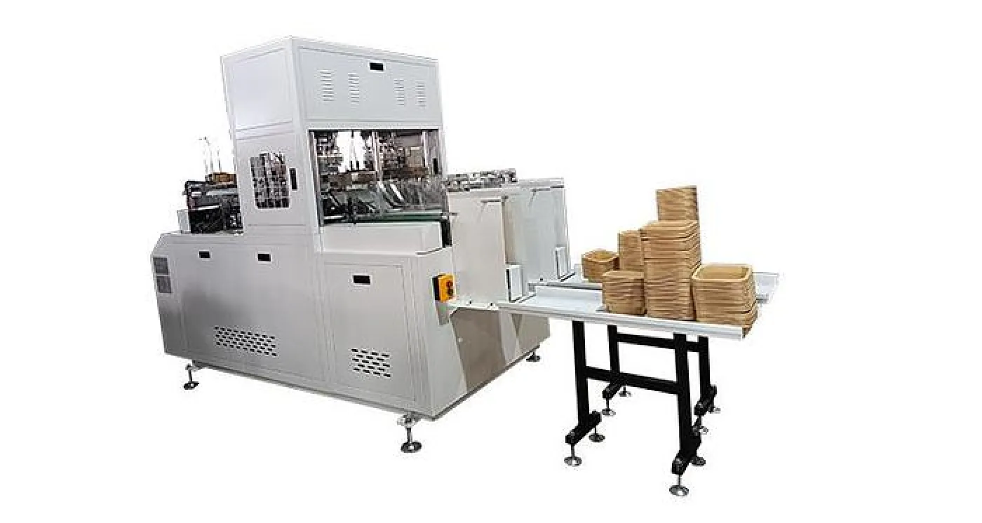 Máquina Formadora de Loncheras de Papel de Doble Estación Totalmente Automática JDSMSTB-ASF - 1