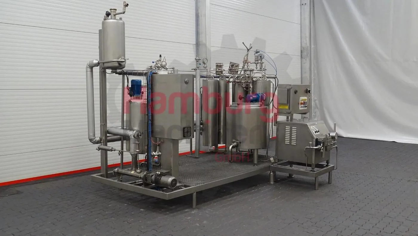 Ice Cream Mix Pilot Pasteurisation Plant with Homogeniser - Talleres Garvía / FBF Iberica - 5