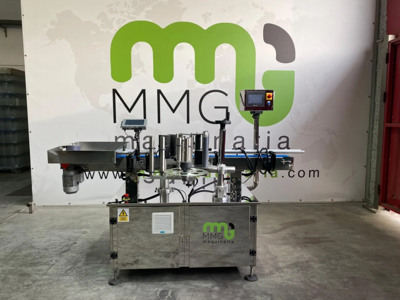 ETIQUETADORA DE UN CABEZAL PARA ENVASE CILÍNDRICO CON INKJET - 1