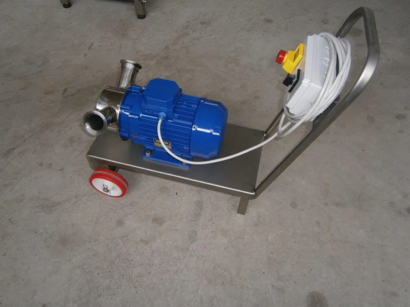 PUMP – ELECTRIC PUMP IN STAINLESS STEEL WITH FOOD NEOPRENE IMPELLER MOD. EURO 60 1 SPEED 380 VOLT THREE PHASE NEW MACHINE - 7