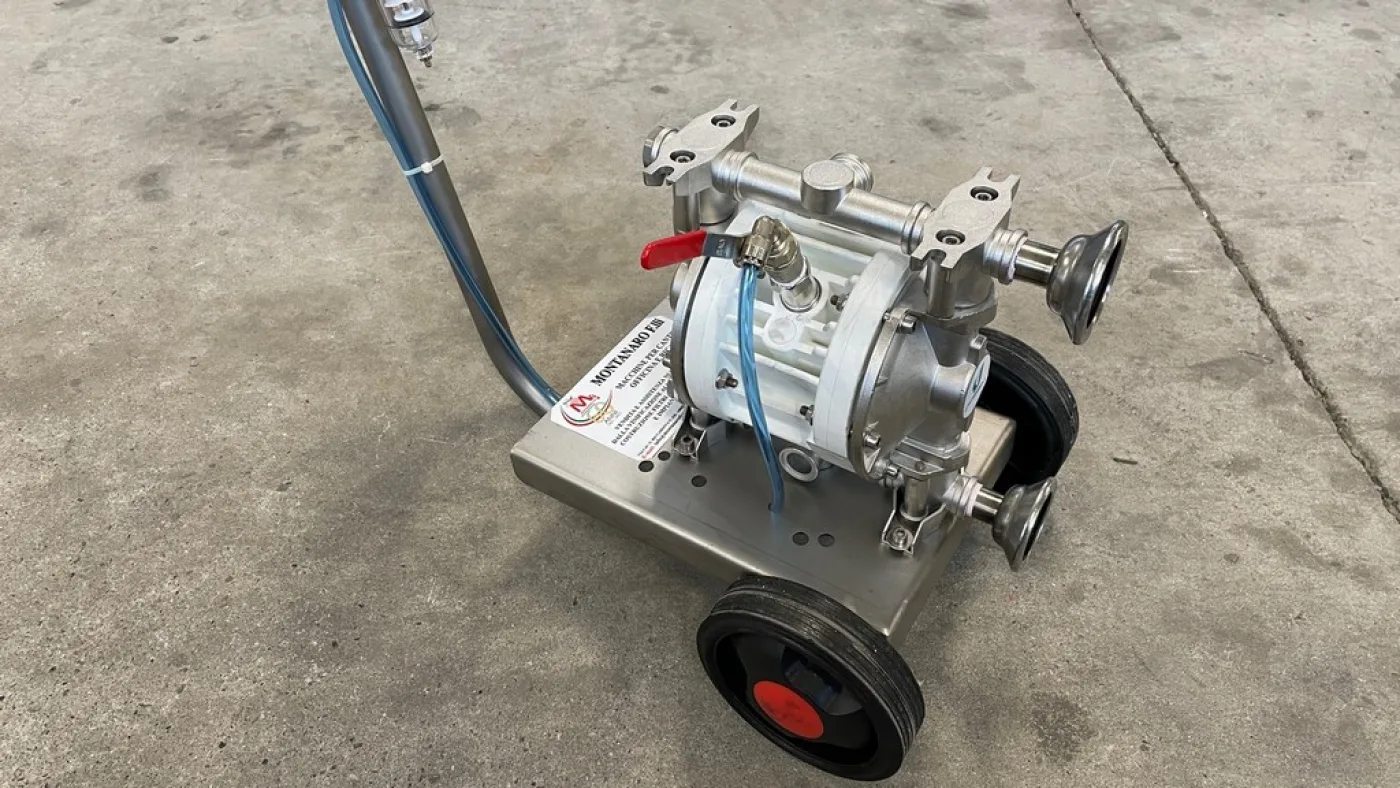 PNEUMATIC DOUBLE DIAPHRAGM PUMPS POWERED BY COMPRESSED AIR, SELF-PRIMING, ENTIRELY IN AISI 316 STAINLESS STEEL, NEW MACHINES - 4
