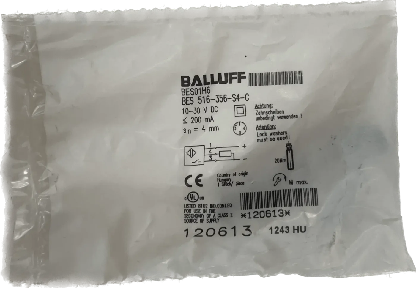 BALLUFF Induktive Standardsensoren mit Vorzugstypen BES 516-356-S4-C - 2