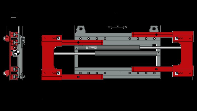 Zinkenverstellgerät Kaup 4.8T410Z, Breite 1.330 mm (2024)
