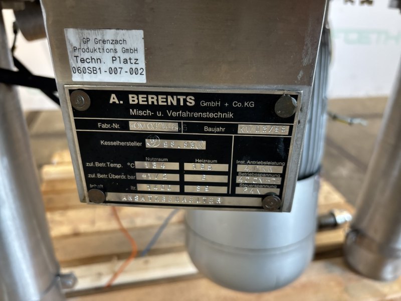 A berents GmbH & co kg Becomix B2 MV1000 - Processing vessel