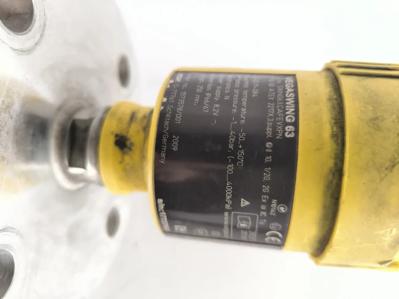 VIBRATING LEVEL SWITCH WITH EXTENSION TUBE FOR LIQUIDS VEGASWING 63 ATEX - 3