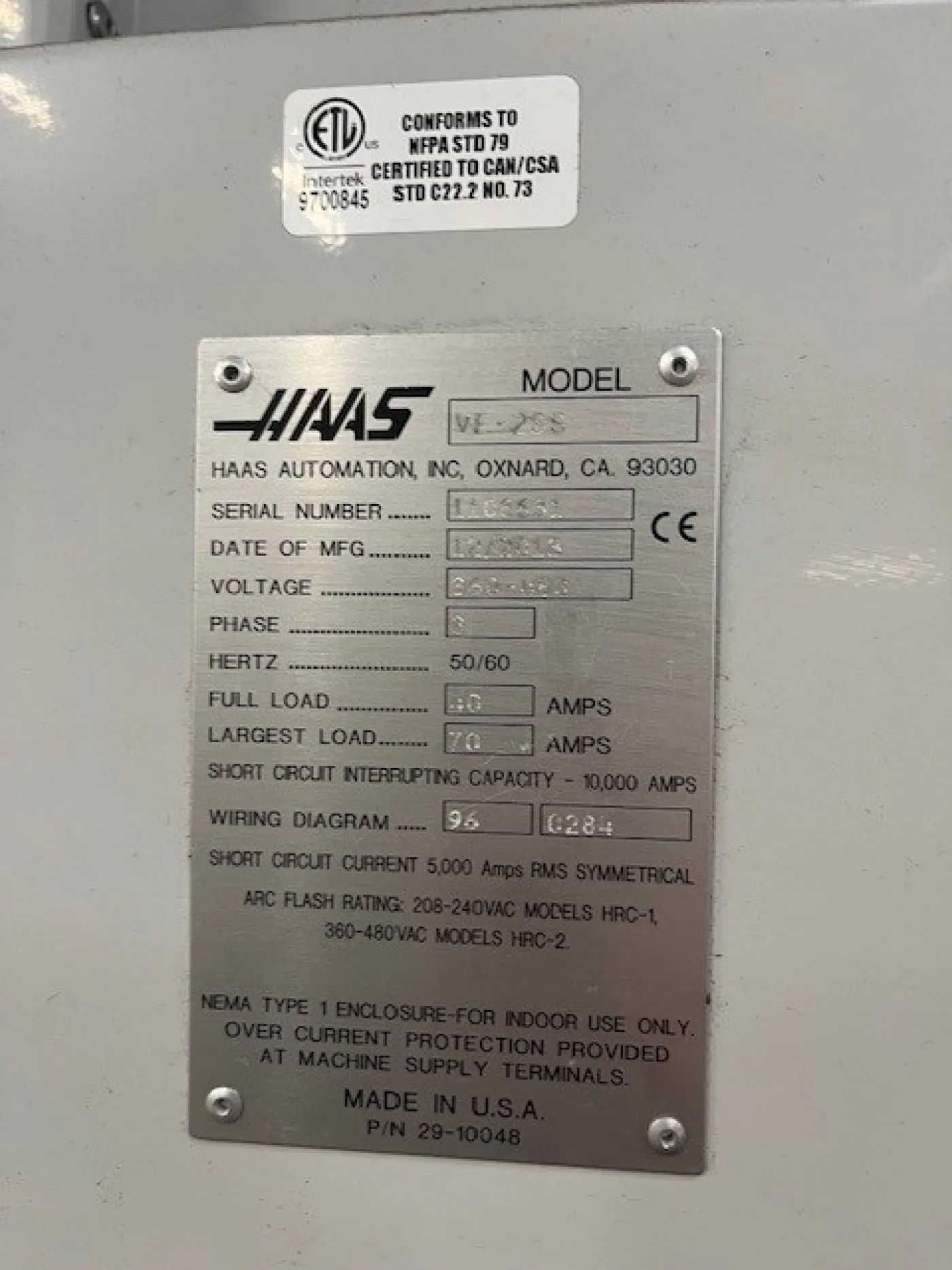 CNC Vertical Machining Center – HAAS VF2SS - 2