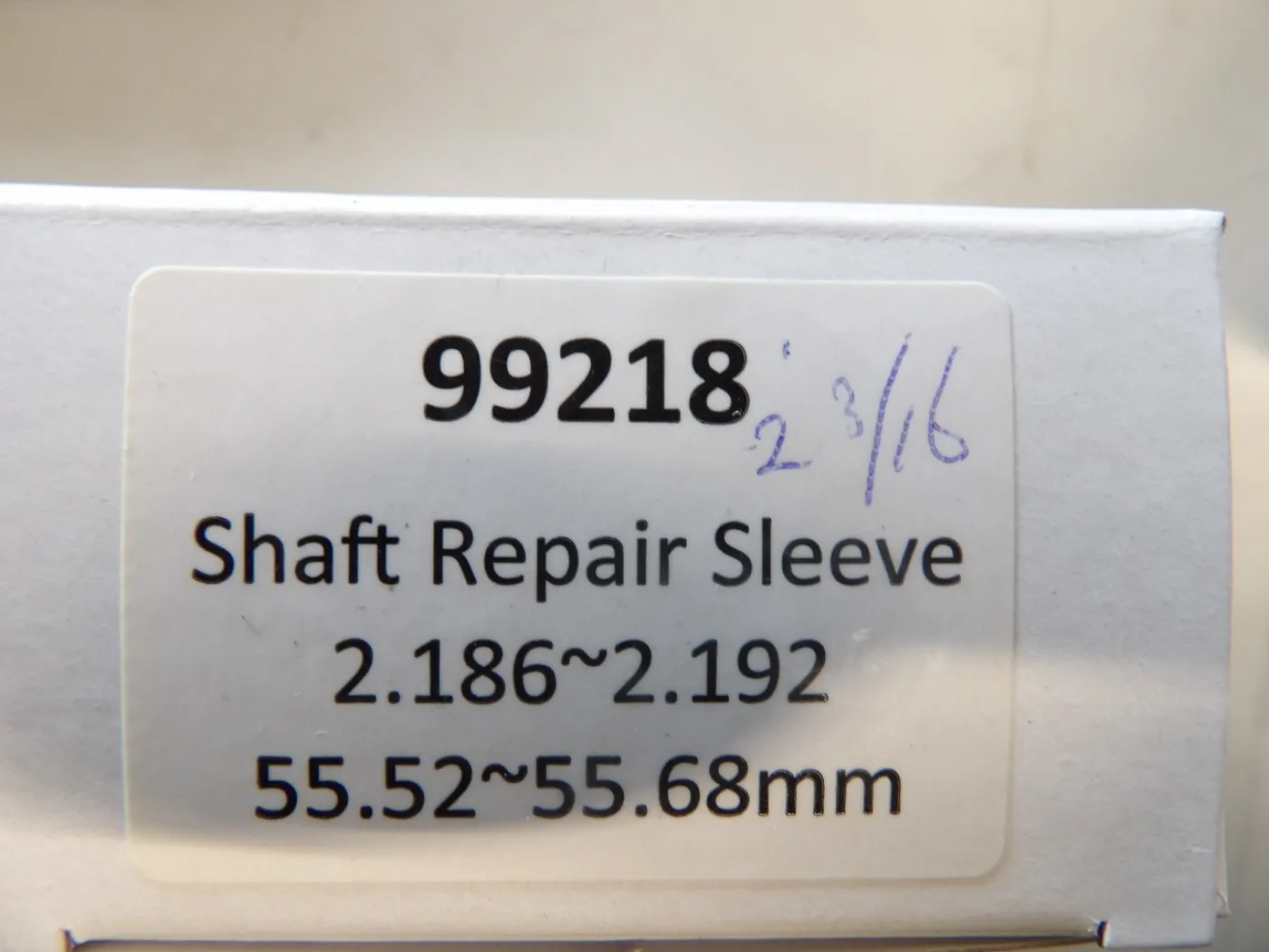 speedy sleeve 2 3/16 - 4