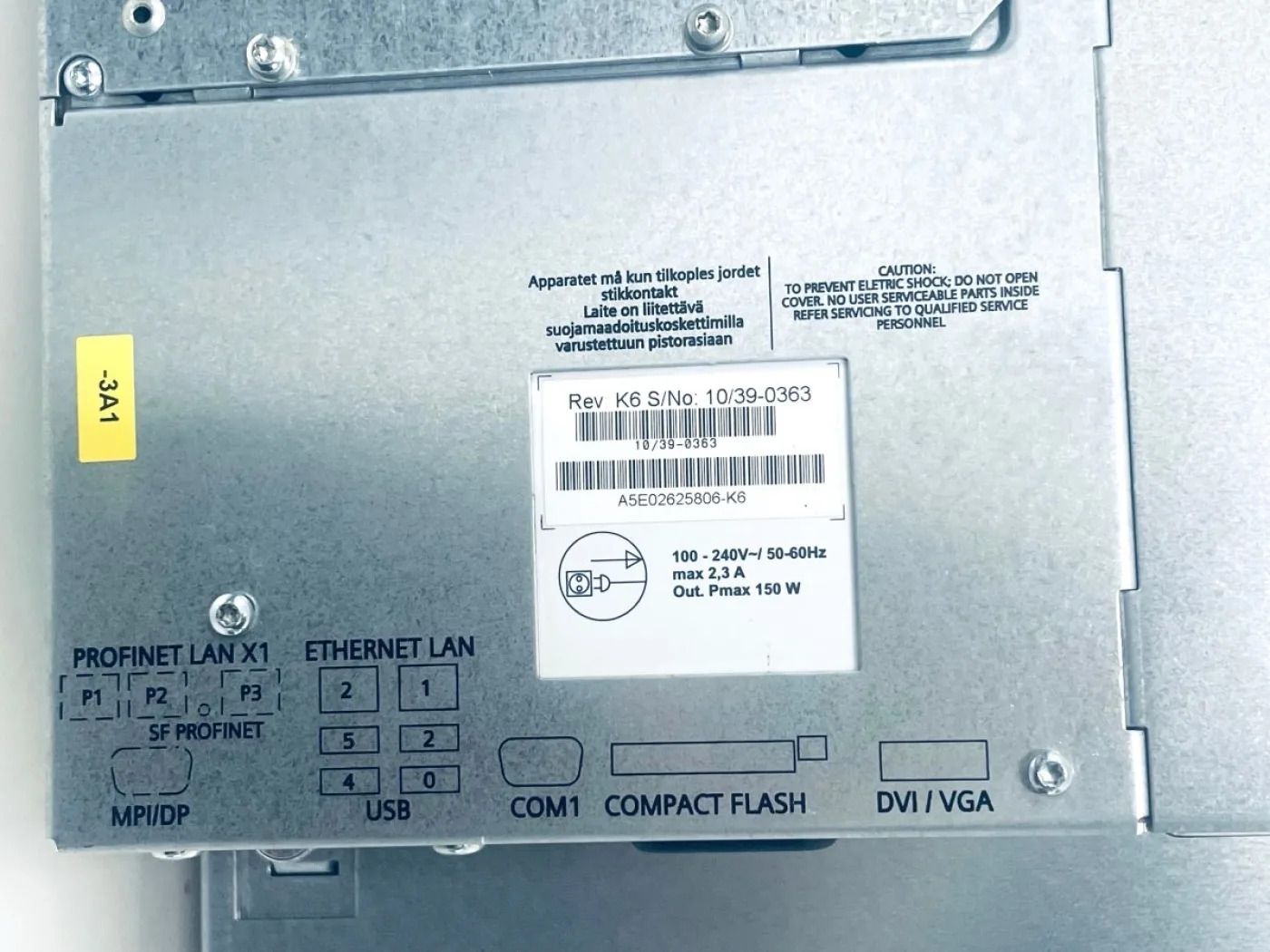 Siemens SIMATIC Panel AV7872-0BE50-0AC0 - 8