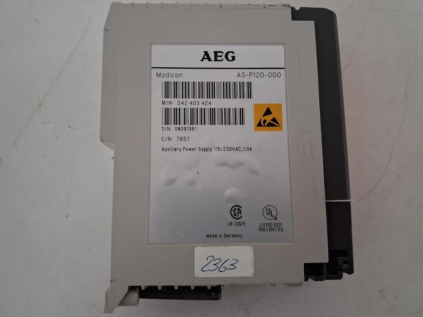 AEG Modicon AS-P120-000 Power Supply Module - 7