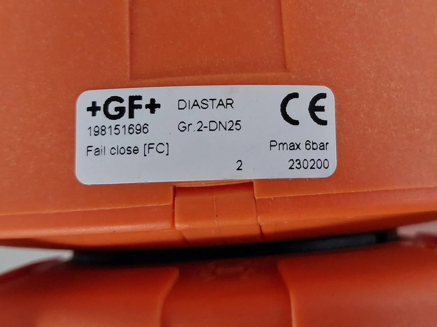 GF Georg Fischer DIASTAR Typ 10FC Membranventil DN25 PVC-U EPDM Pneumatisch - 7