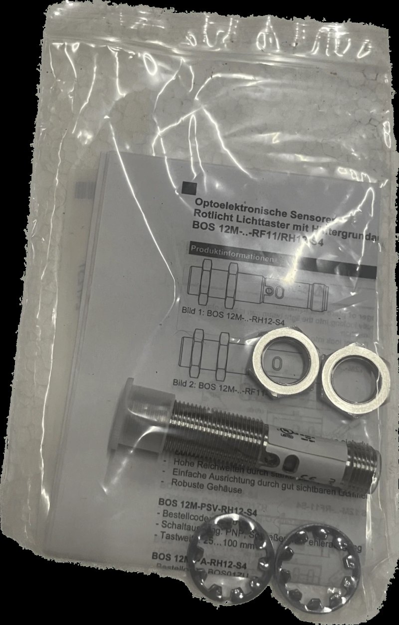 BALLUFF Lichttaster mit Hintergrundausblendung BOS 12M-PA-RH12-S4