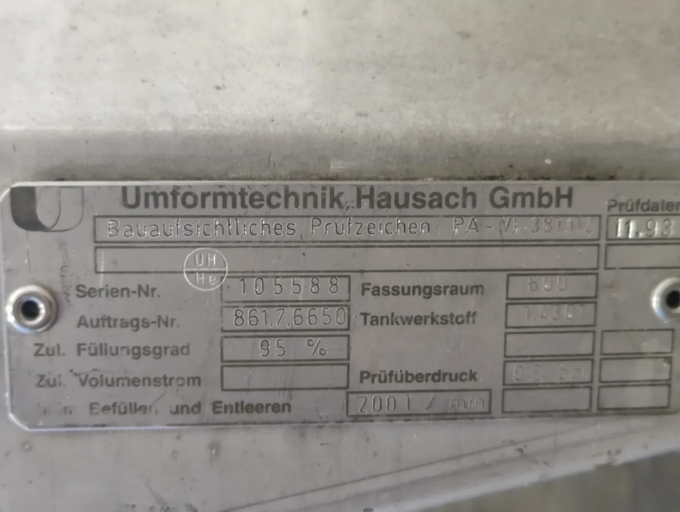 Umformtechnik 500 ltr. IBC - Vertical tank - 3