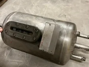 USED 12 LITER STAINLESS STEEL BOILER TANK