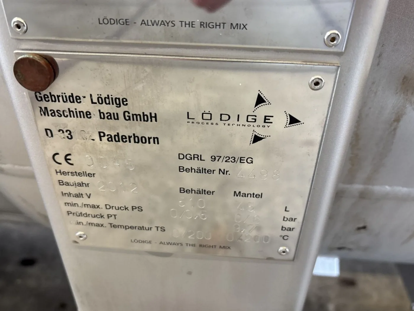 Loedige K-TM400 - Poudre turbo mixer - 4