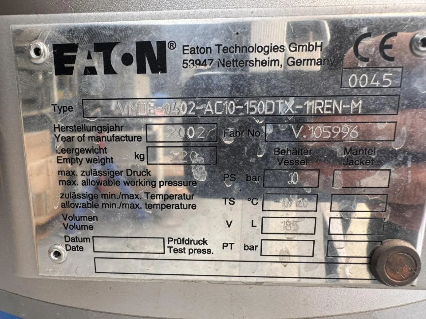 2002 EATON Filter - 6