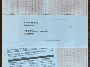 Haenni Thermo Hygrograph Papier
