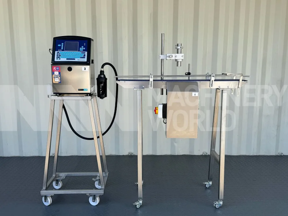 Videojet 1220 Continuous Ink Jet Coder with Out Feed Conveyor