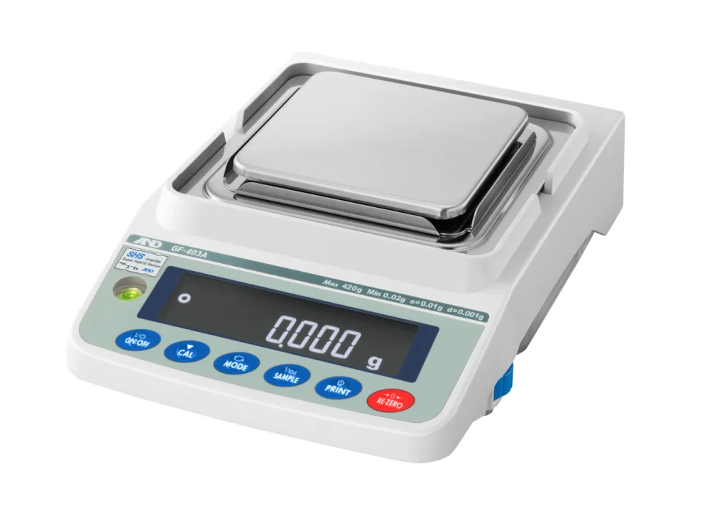 A&D GX&GF-403A Series Precision 3-Place Balance