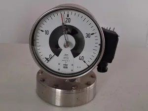 WIKA NG160 Pressure Gauge 0–40 mbar with Alarm Contacts