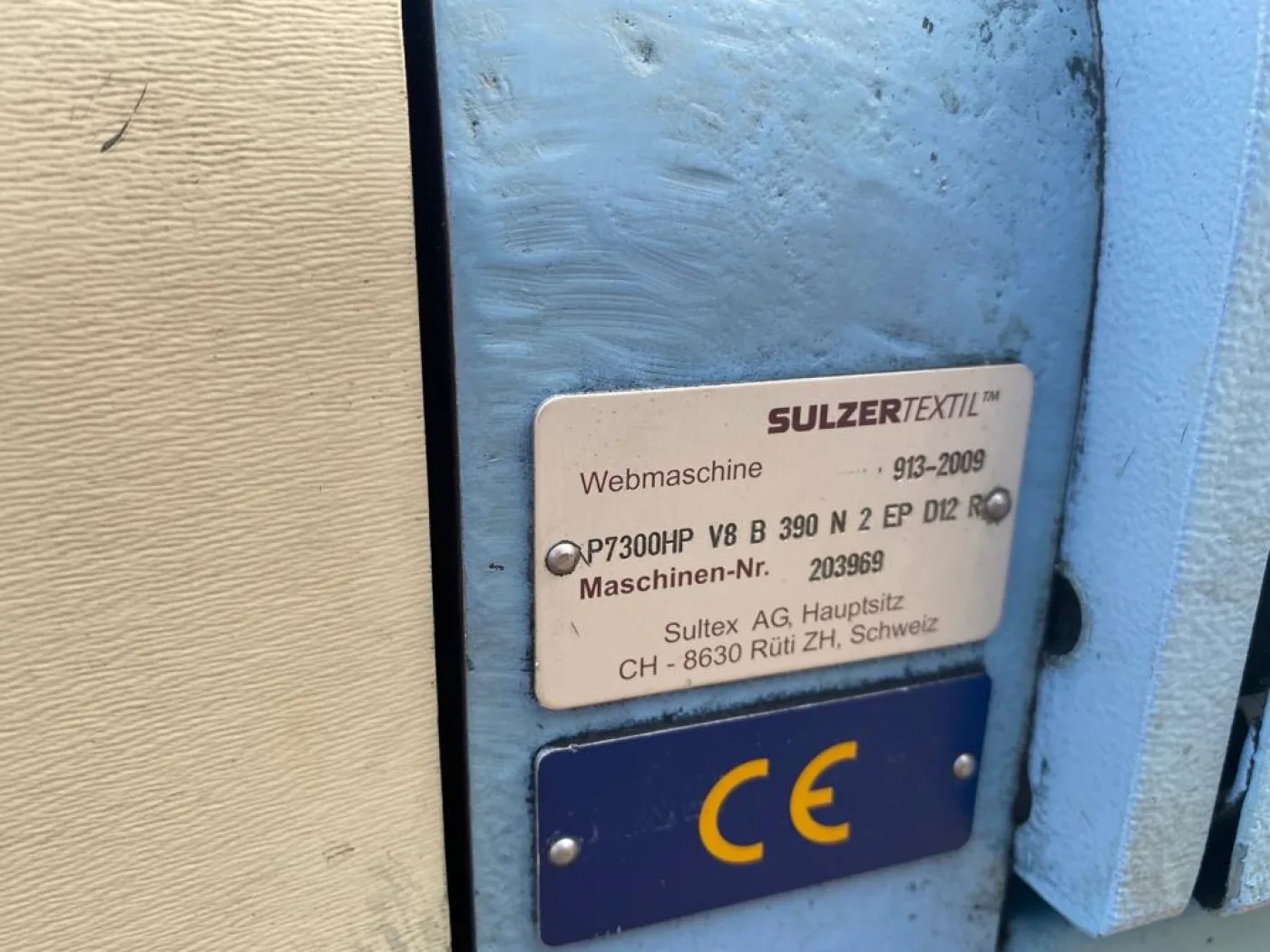 12x Sulzer - P7300 HP V8 B 390 N2 EP D12 R projectile looms - 8