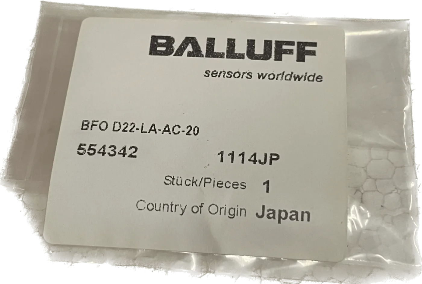 BALLUFF BFO D22-LA-AC-20 - 1