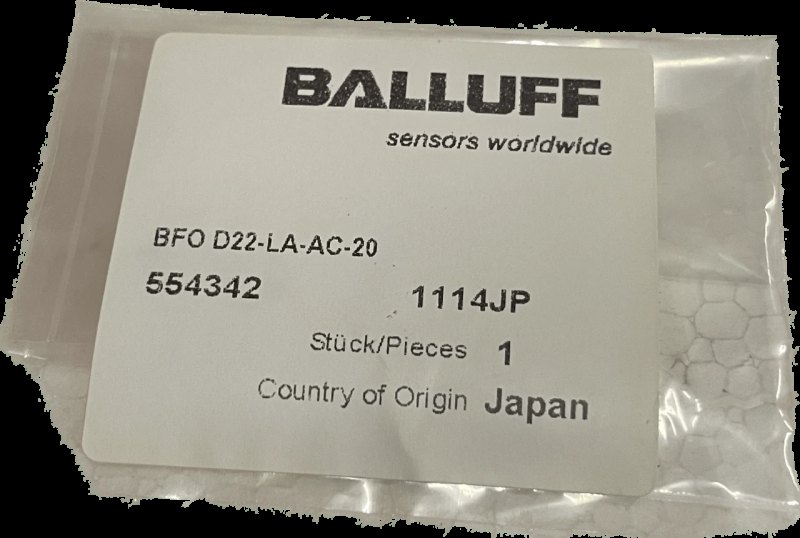BALLUFF BFO D22-LA-AC-20