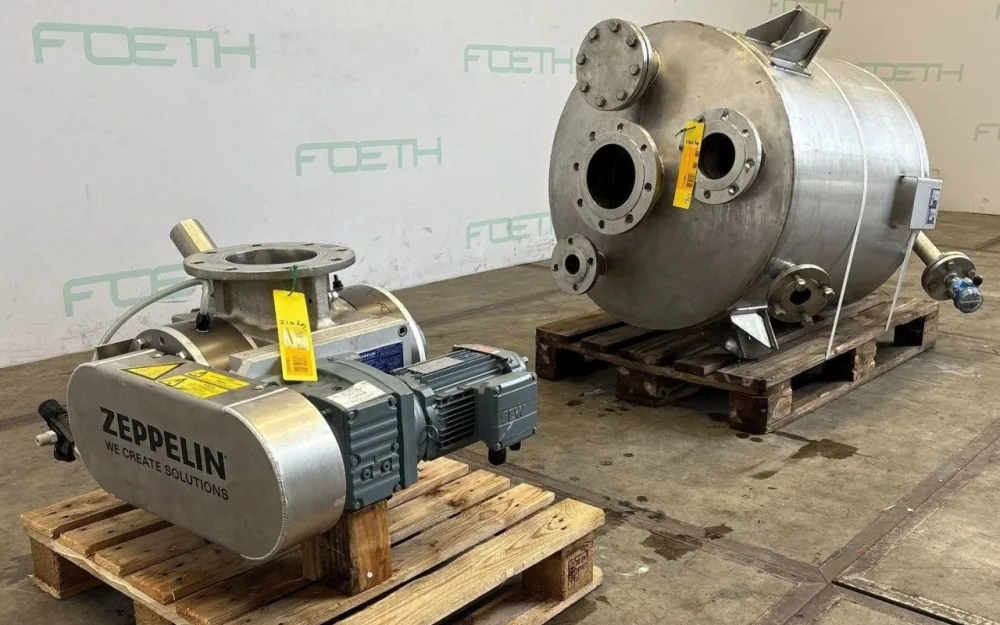 Zeppelin HDS 200/5 SS/SS/AC with silo - Rotating valve