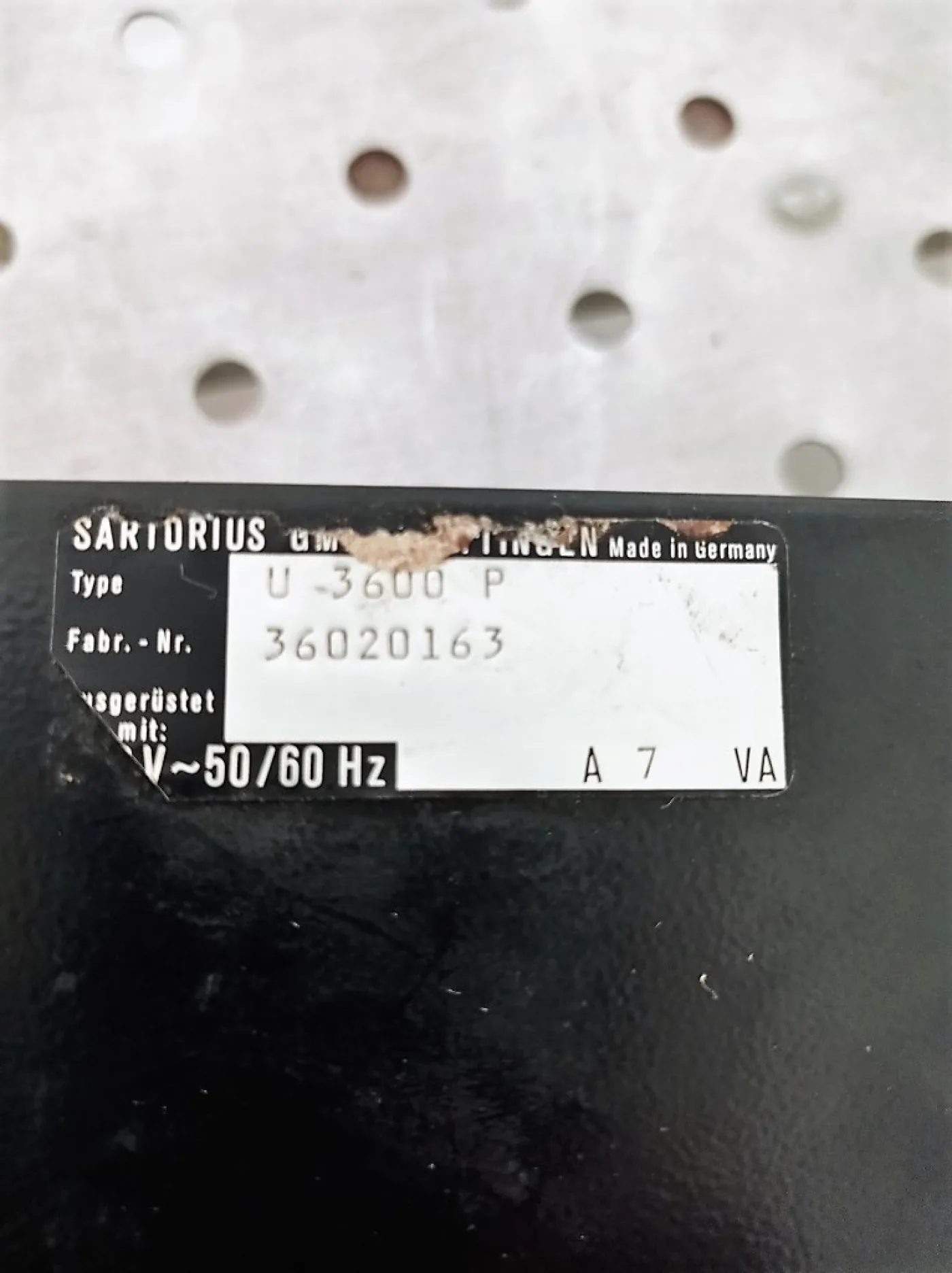 BILANCIA SARTORIUS – MODELLO U3600P - 3