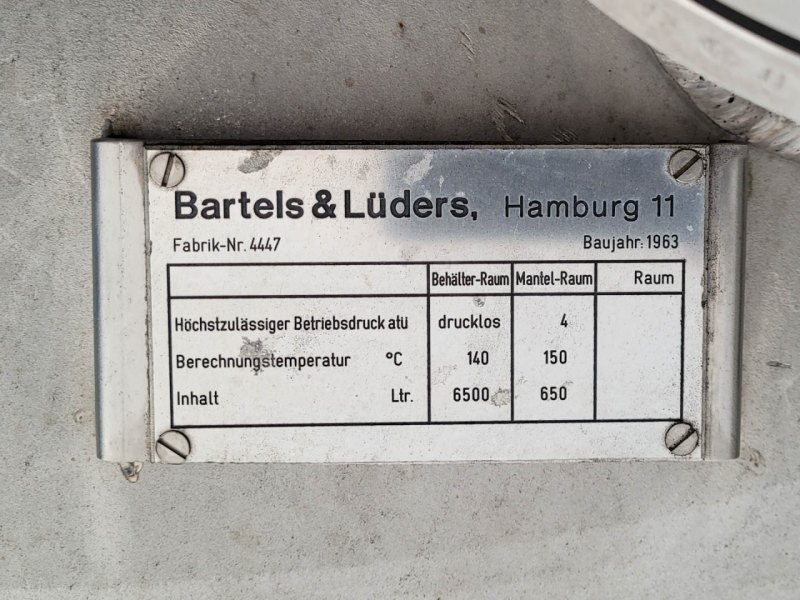 Bartels & Lueder 6500 l - Stirring vessel