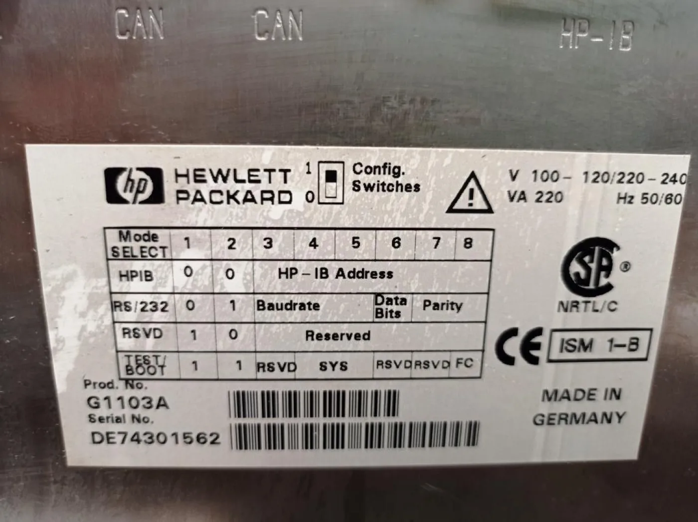 SPETTROFOTOMETRO – HP – MOD. AGILENT 8453 - 3