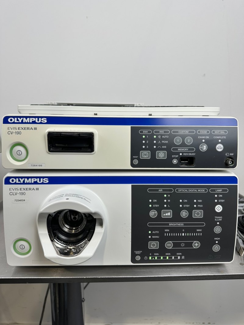 Olympus Evis Exera III Videoprozessor CV190 & Lichtquelle CLV 190 SET