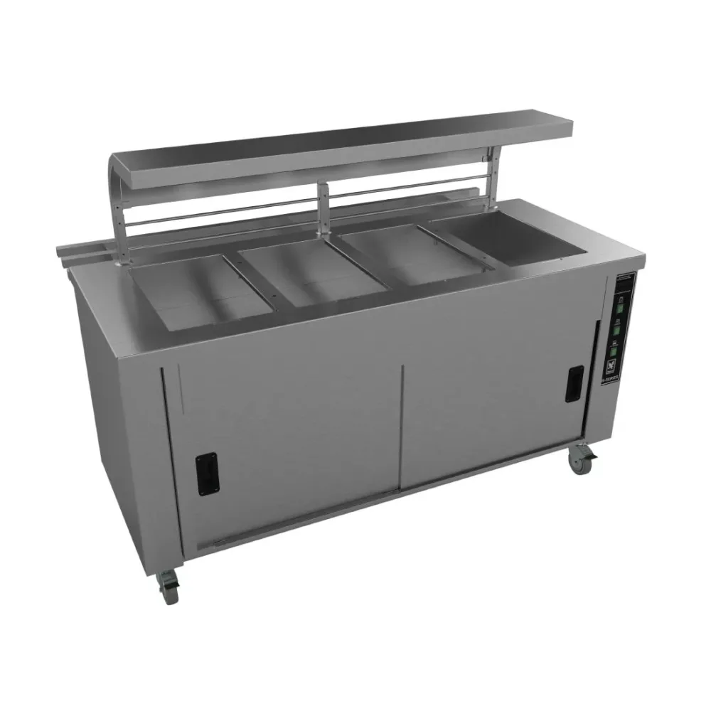 Falcon Chieftain 4 Well Heated Servery Counter with Trayslide HS4 - islandcatering