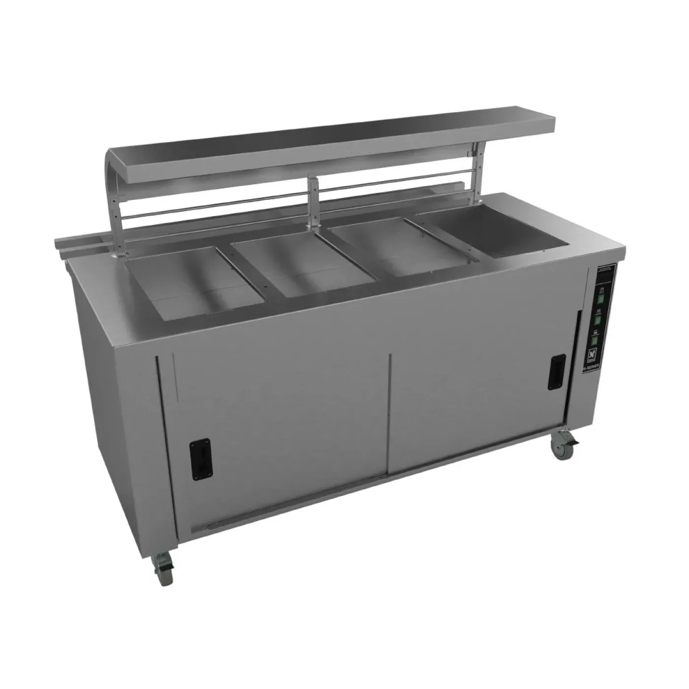 Falcon Chieftain 4 Well Heated Servery Counter with Trayslide HS4 - islandcatering - 1