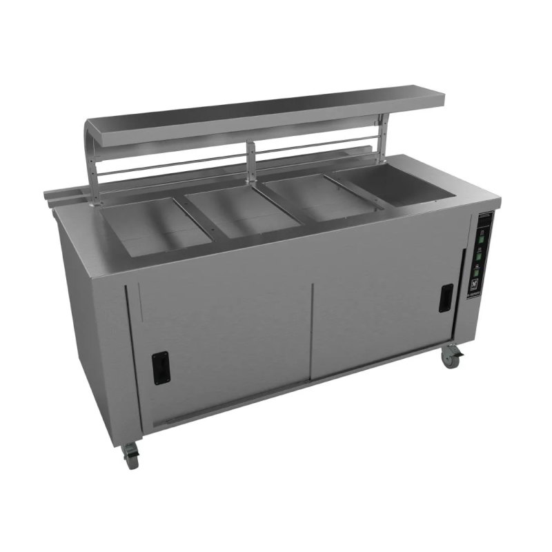 Falcon Chieftain 4 Well Heated Servery Counter with Trayslide HS4 - islandcatering