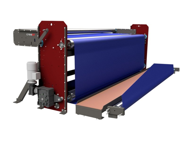 Warp feed device off loom warp tensioning system