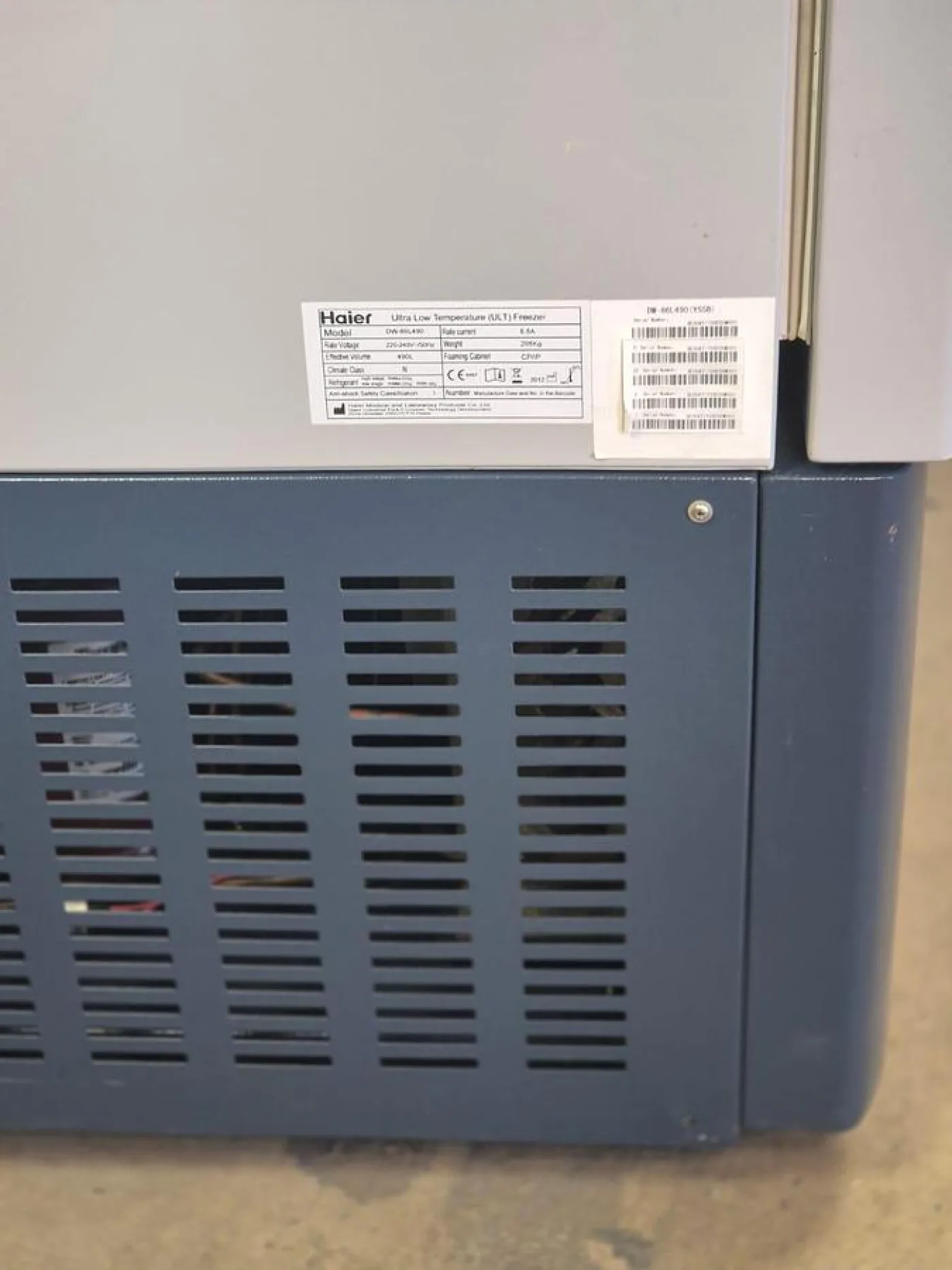 Haier DW-86L490 Ultra Low Freezer - 6