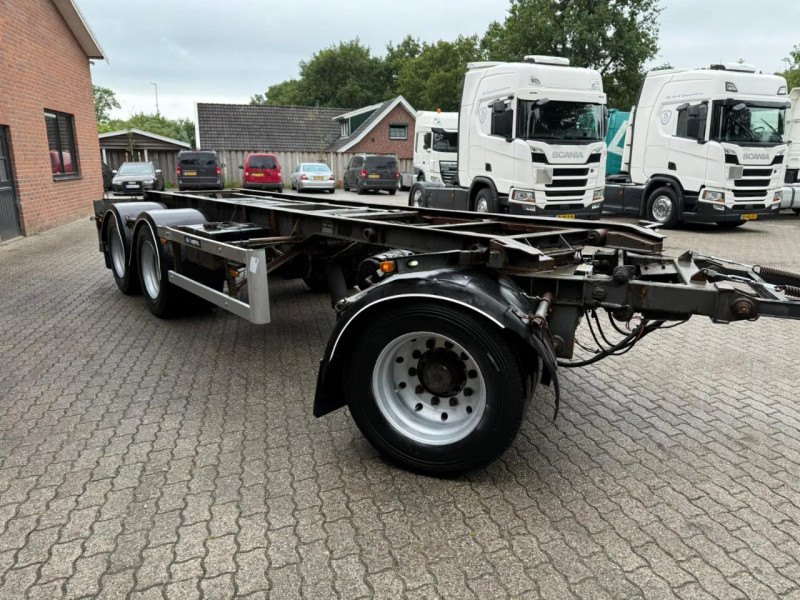 GS Meppel 28T Tipping container trailer! 640cm system length Central lubrication