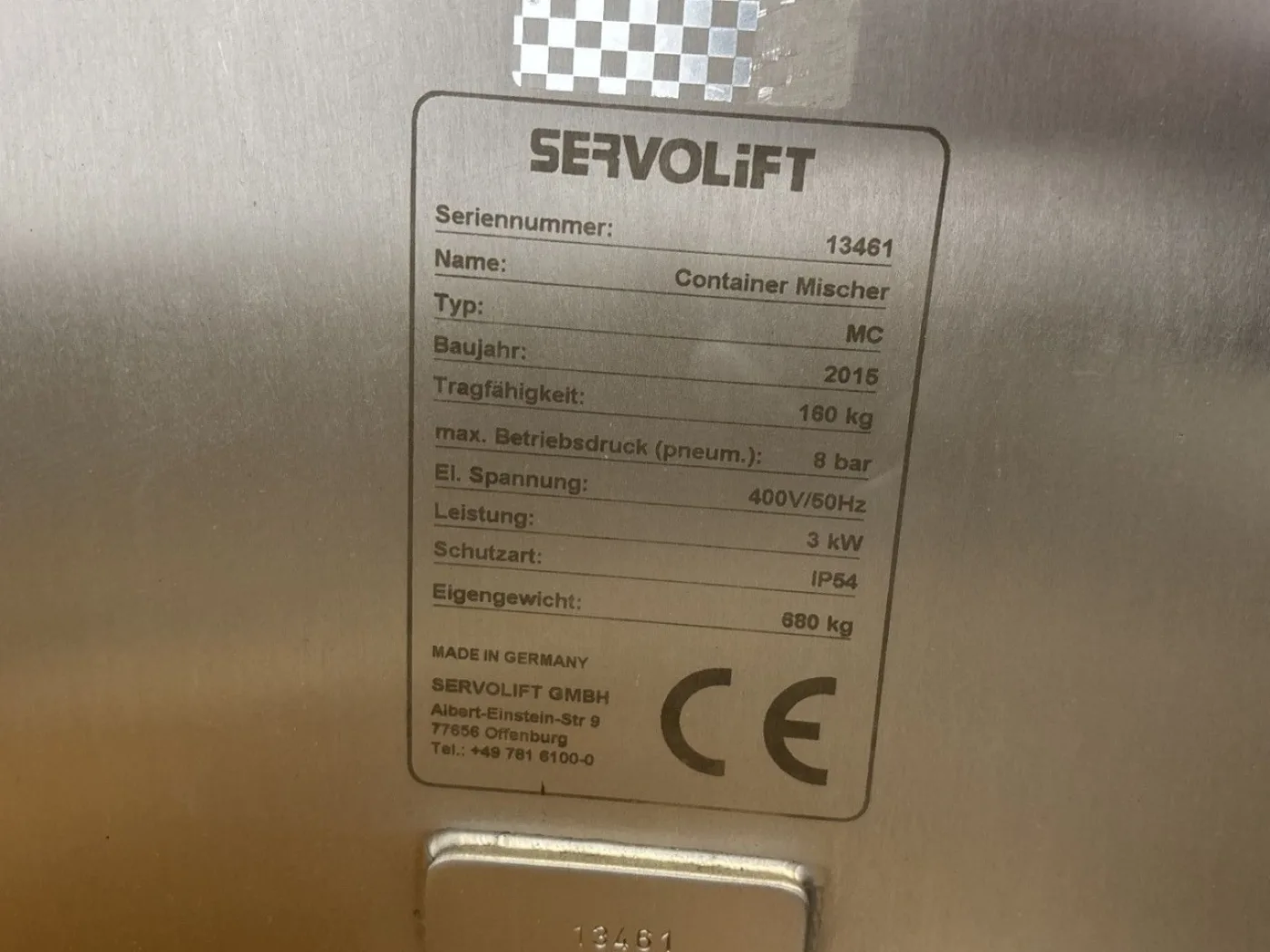 Servolift Container Mischer MC - Tumbler mixer - 2