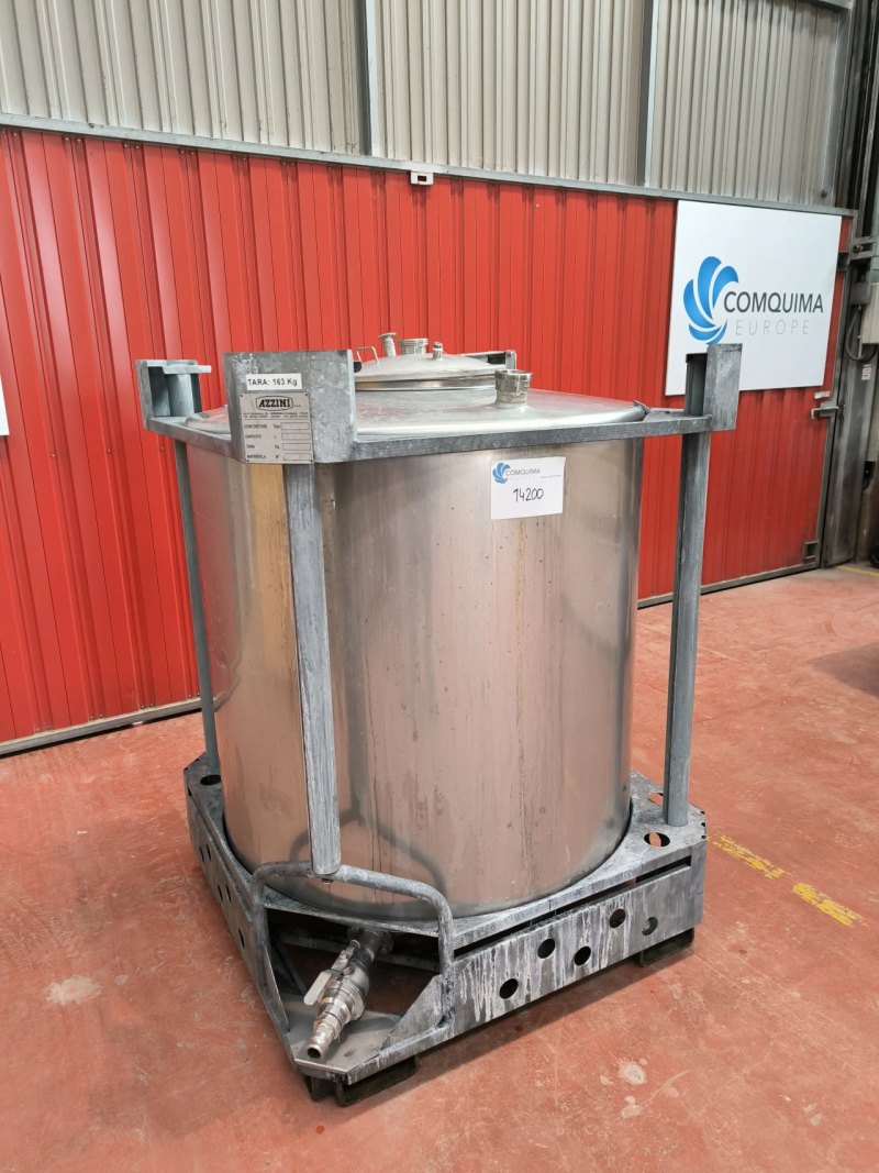 STAINLESS STEEL TANK 1023 LITERS AZZINI PL1000