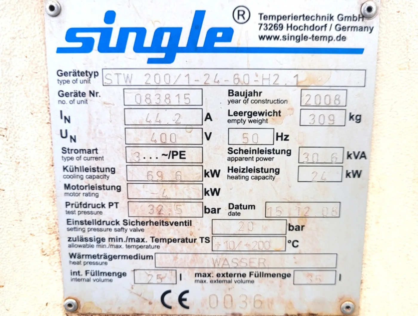Single Temperiertechnik STW 200/1-24-60-H2.1 - Temperature control unit - 6