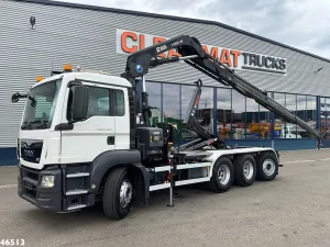 MAN TGS 35.400 8x4 Euro 6 Hiab 18 Tonmeter laadkraan Just 142.960 km!