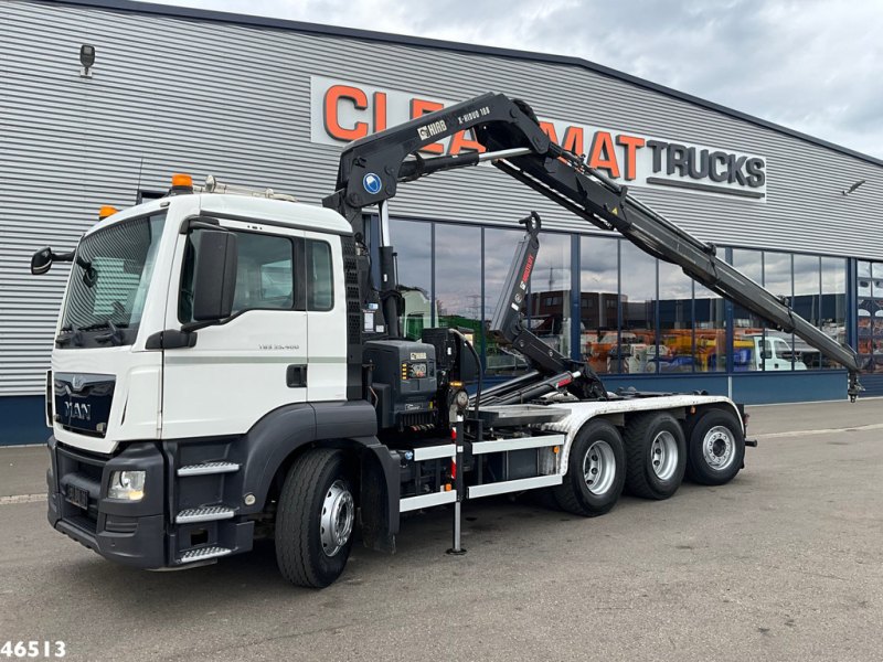 MAN TGS 35.400 8x4 Euro 6 Hiab 18 Tonmeter laadkraan Just 142.960 km!