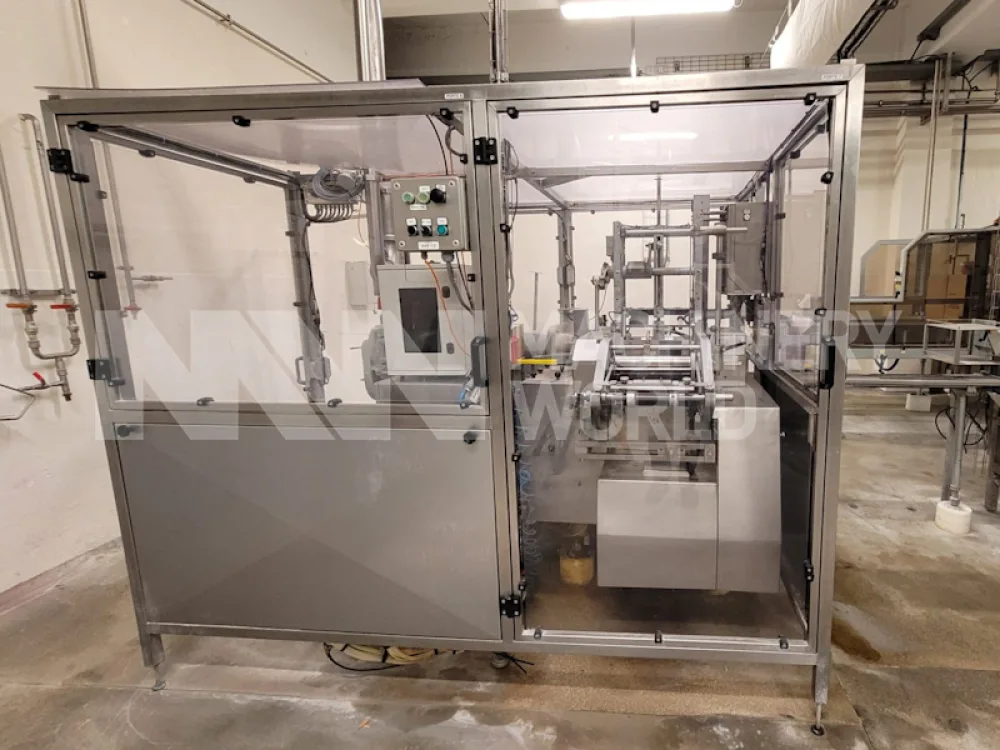 125gm/250gm Benhil 8380 Butter Portion Packing Machine with Vezzadini S8 Carton Packer