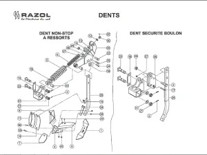 RAZOL ARAMIX PARTS. MASSEY FERGUSON ARAMIX 312 CULTIVATOR PARTS