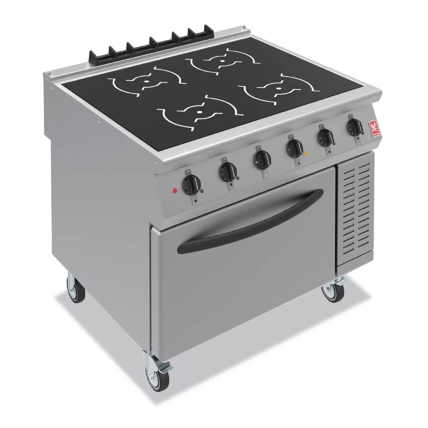 Falcon F900 Four Heat Zone Induction Range on Castors i91105 - islandcatering - 1