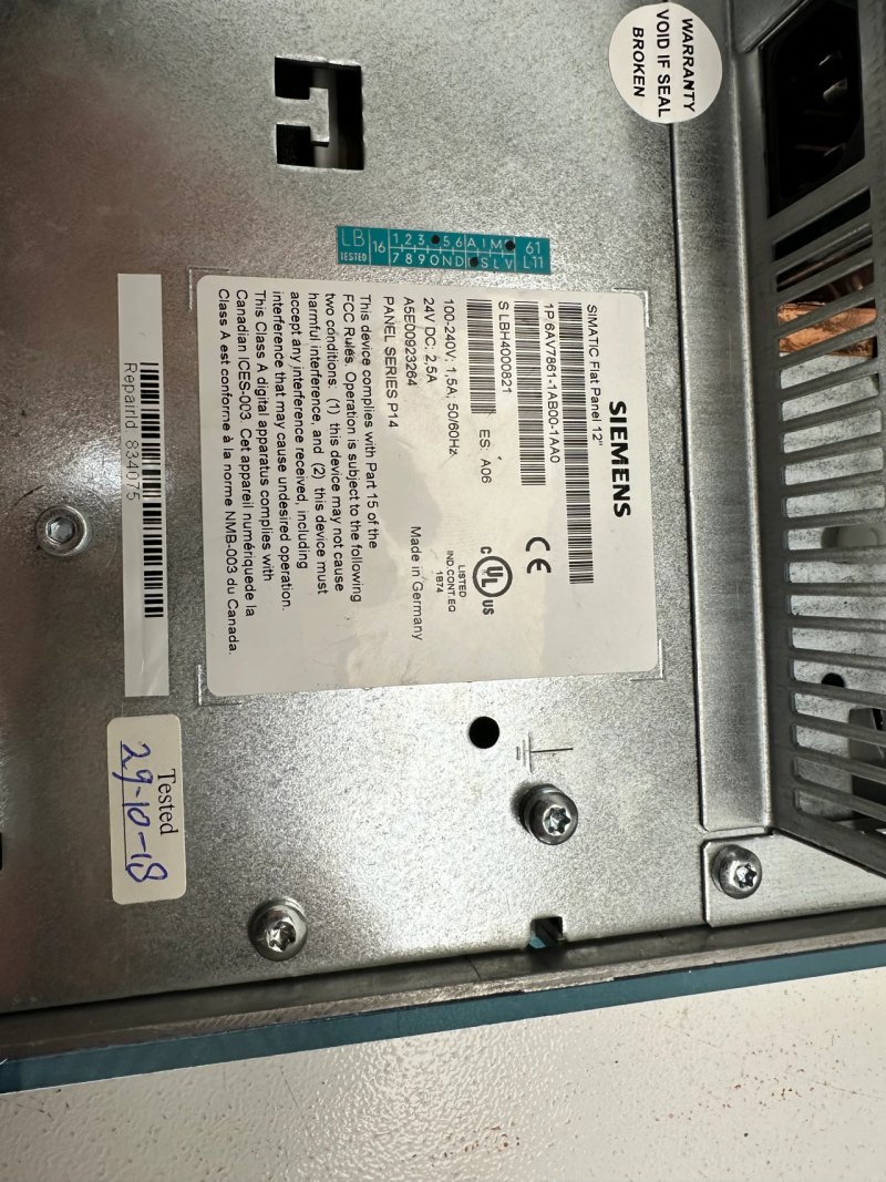 Siemens SIMATIC Flat Panel 12 6AV7861-1AB00-1AA0