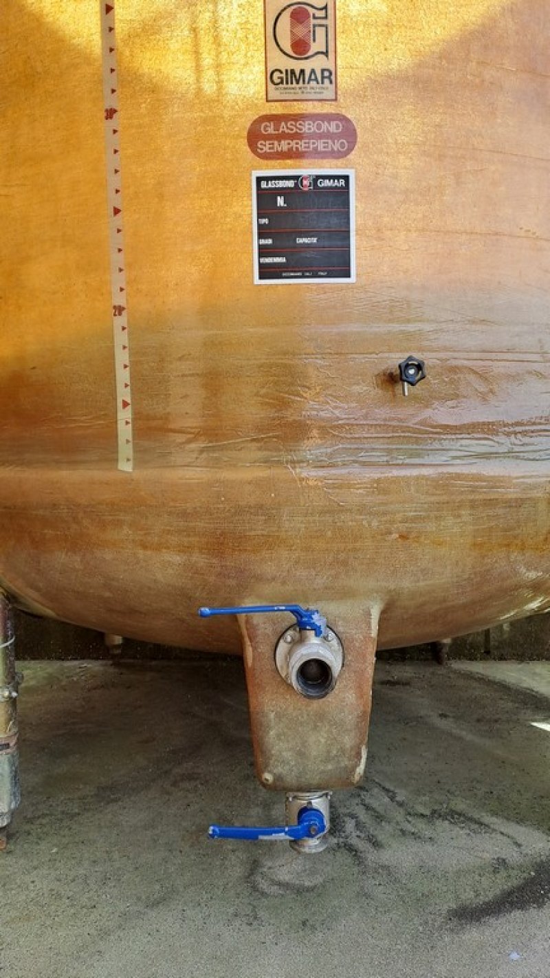 FIBERGLASS TANK , VARIABLE CAPACITY TANK GIMAR, CAPACITY HL 100 ABOUT, ROUNDED BOTTOM, SECOND-HAND EQUIPMENT