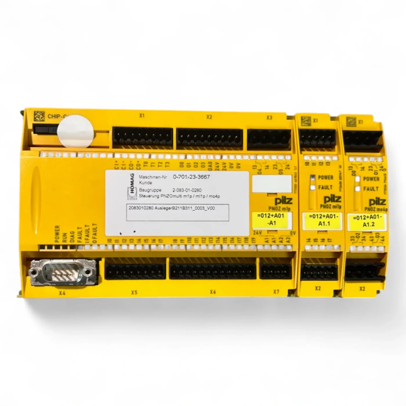HOMAG Sicherheitssteuerung PNOZmulti m1p + mo4p Baugruppe 2-083-01-0280 ( 2083010280) BOF 211 - 3