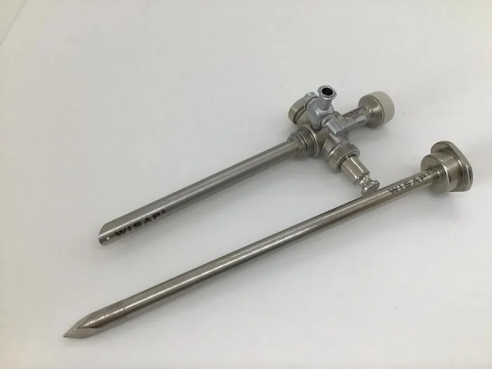 Trocar and Sheath Hi-Flow Valve with one Luer Lock Stopcock Wisap 7600-2