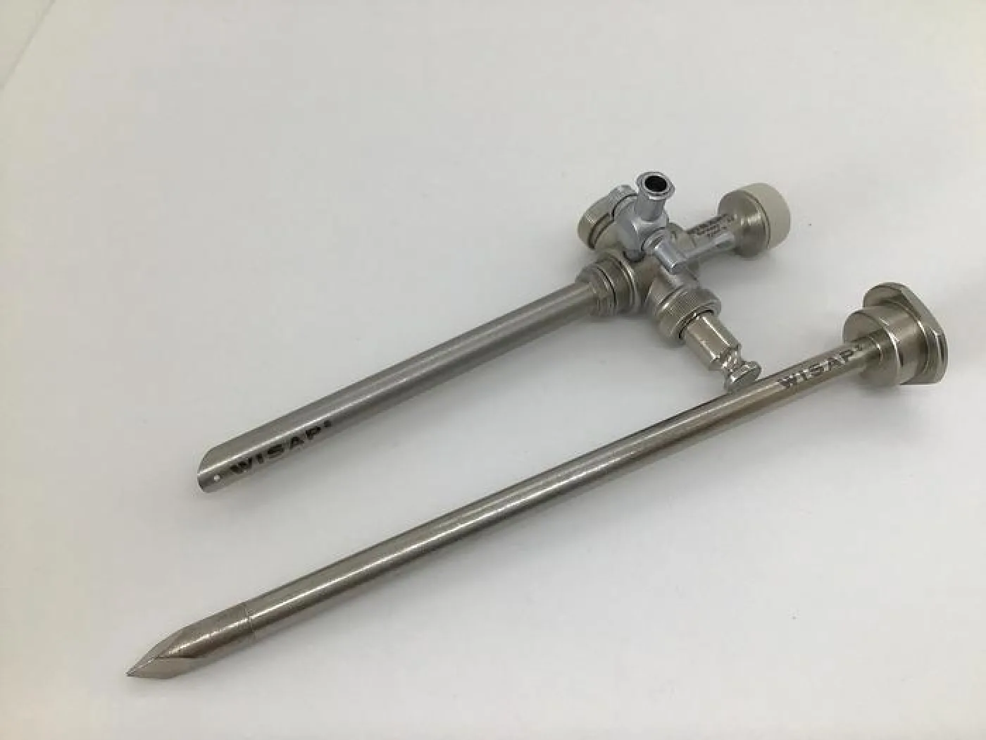 Trocar and Sheath Hi-Flow Valve with one Luer Lock Stopcock Wisap 7600-2 - 1